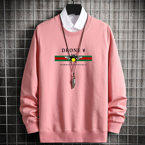 Hanorac lat cu inscripție și aplicare de culoare