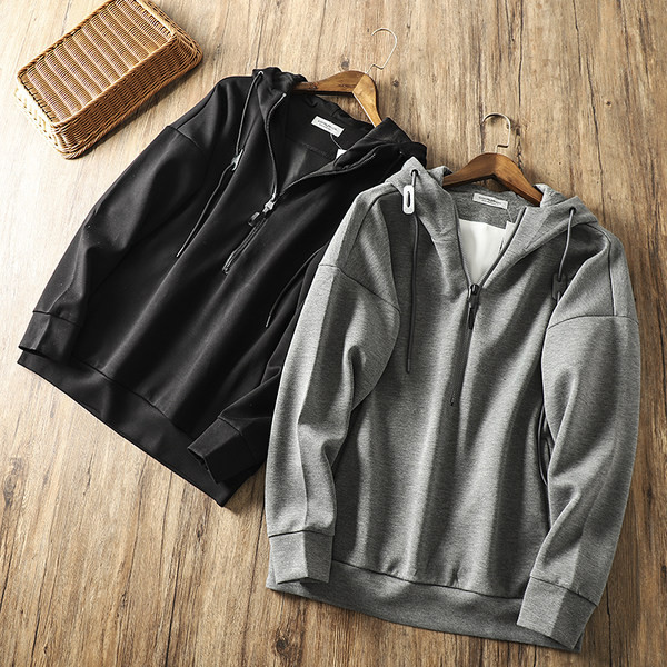 Hanorac pentru bărbați cu glugă și fermoar