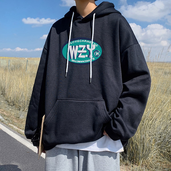 Hanorac de toamna barbati cu gluga si buzunar