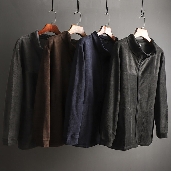 Hanorac barbatesc cu fermoar - model simplu