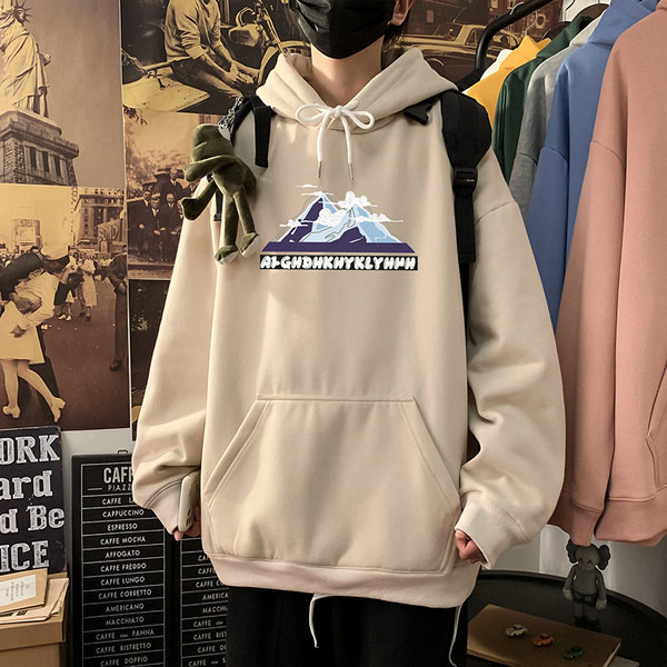 Hanorac pentru bărbați cu glugă și imprimeu în patru culori