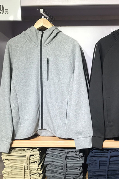 Hanorac casual pentru bărbați cu fermoar și glugă