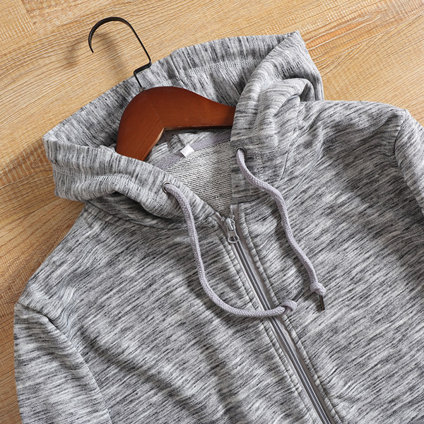 Hanorac casual barbatesc cu fermoar si buzunare