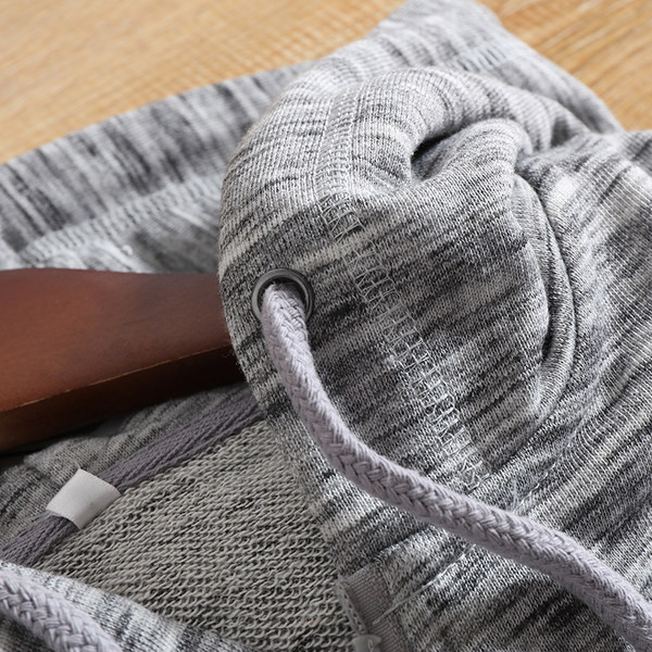 Hanorac casual barbatesc cu fermoar si buzunare