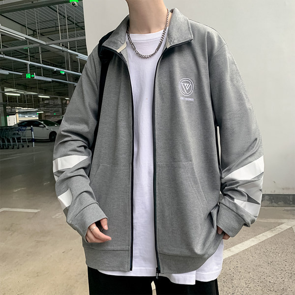 Hanorac zilnic cu fermoar și broderie