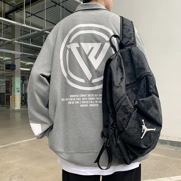 Hanorac zilnic cu fermoar și broderie