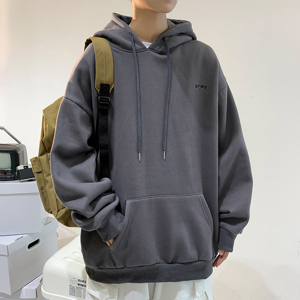 Hanorac de toamna-iarna cu gluga pentru barbati