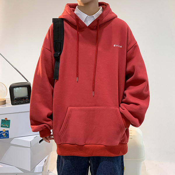 Hanorac de toamna-iarna cu gluga pentru barbati