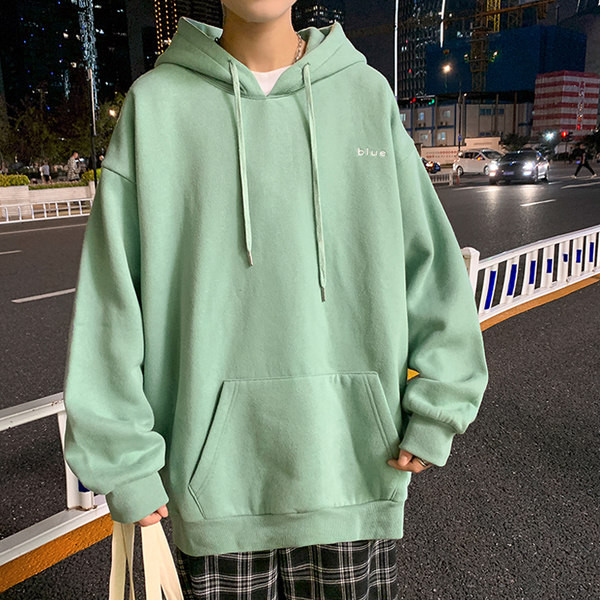 Hanorac de toamna-iarna cu gluga pentru barbati