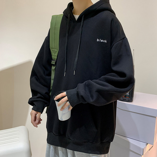 Hanorac de toamna-iarna cu gluga pentru barbati