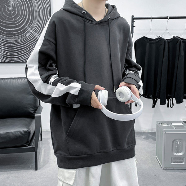 Hanorac de toamna pentru barbati cu gluga si cravate