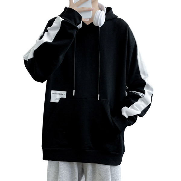 Hanorac de toamna pentru barbati cu gluga si cravate