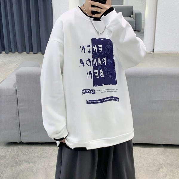 Hanorac lat de zi cu zi cu imprimeu color