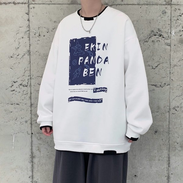 Hanorac lat de zi cu zi cu imprimeu color