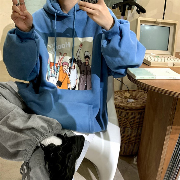 Hanorac casual barbatesc cu imprimeu si buzunar