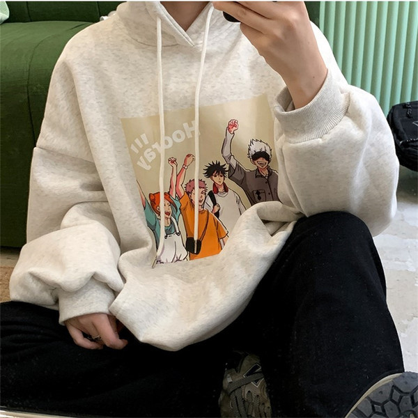 Hanorac casual barbatesc cu imprimeu si buzunar