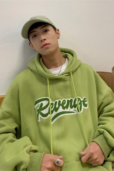 Ежедневен суичър с връзки и надпис