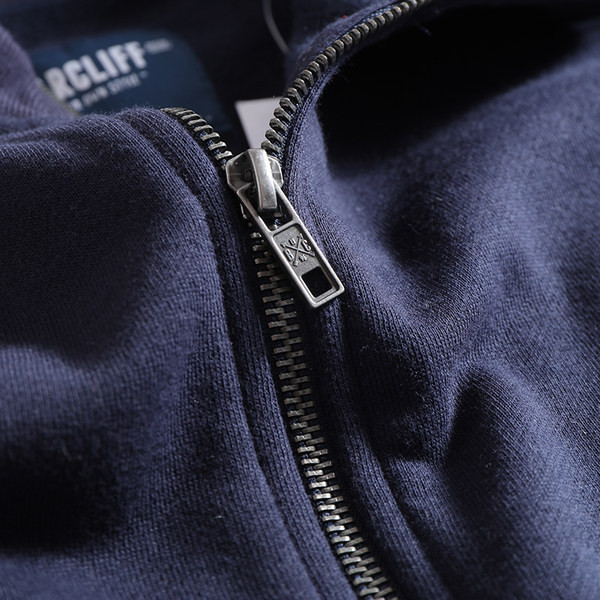 Hanorac pentru bărbați de culoare albastră și guler clasic