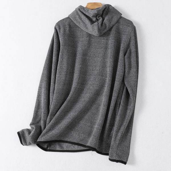 Hanorac sport pentru bărbați cu glugă și fermoar