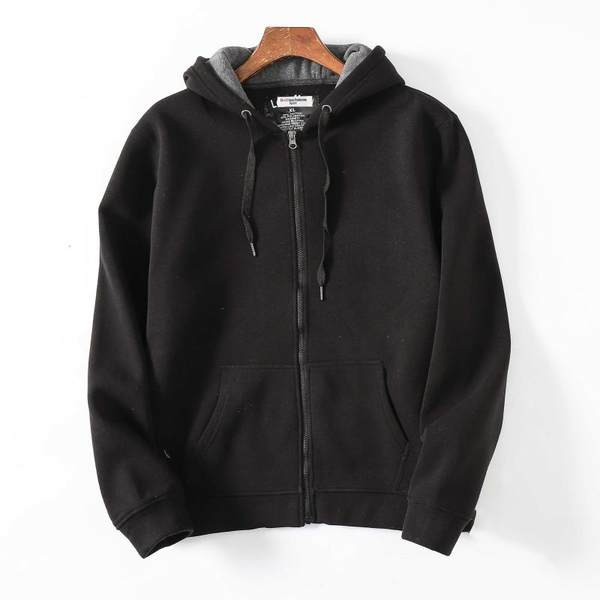 Hanorac de toamna cu gluga, cravate si fermoar