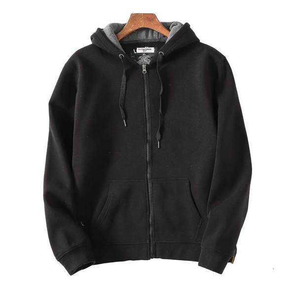 Hanorac de toamna cu gluga, cravate si fermoar