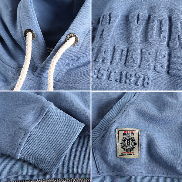 Kapuutsi ja taskutega meeste dressipluus