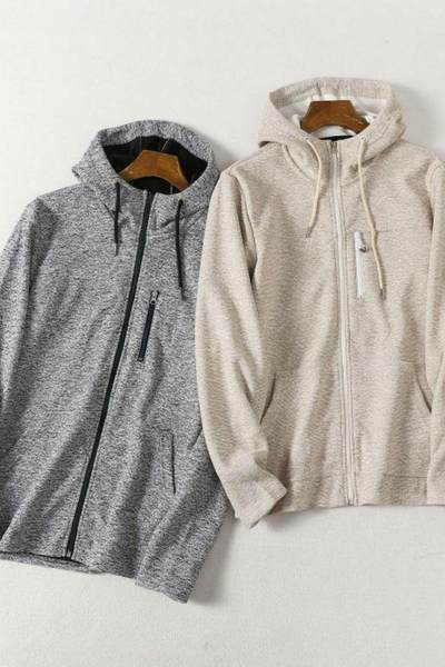 Ανδρικό φούτερ με φερμουάρ και κουκούλα