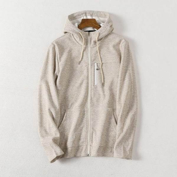 Ανδρικό φούτερ με φερμουάρ και κουκούλα