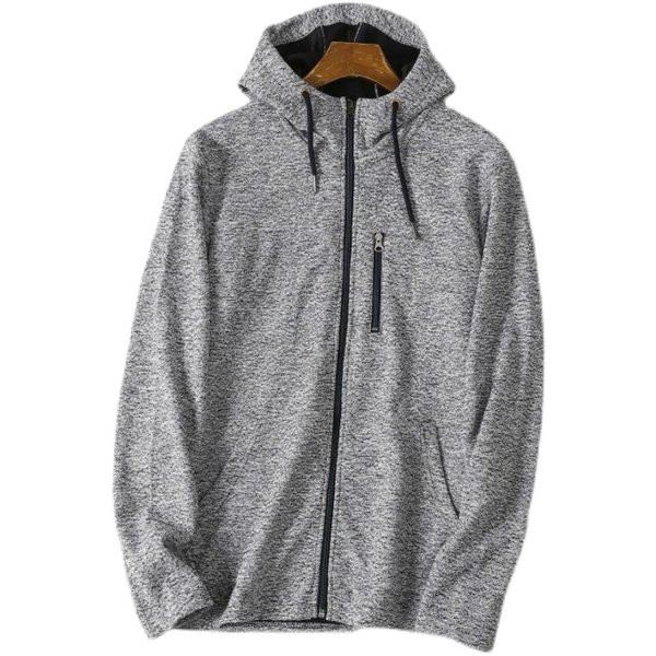 Ανδρικό φούτερ με φερμουάρ και κουκούλα