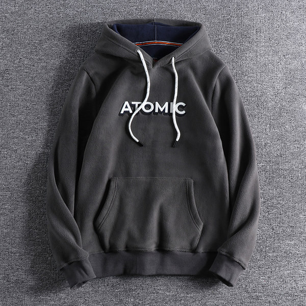 Ανδρικό φθινοπωρινό φούτερ με κεντημένη επιγραφή