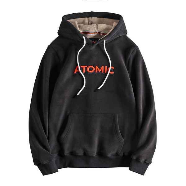 Ανδρικό φθινοπωρινό φούτερ με κεντημένη επιγραφή