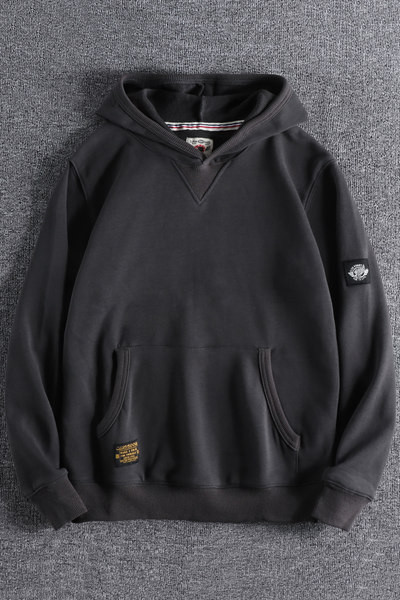 Ανδρικό φούτερ καθημερινό χωρίς φερμουάρ