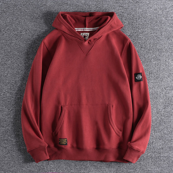 Ανδρικό φούτερ καθημερινό χωρίς φερμουάρ