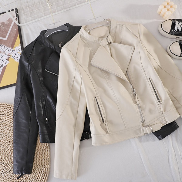 Naiste vabaaja lukuga nahktagi