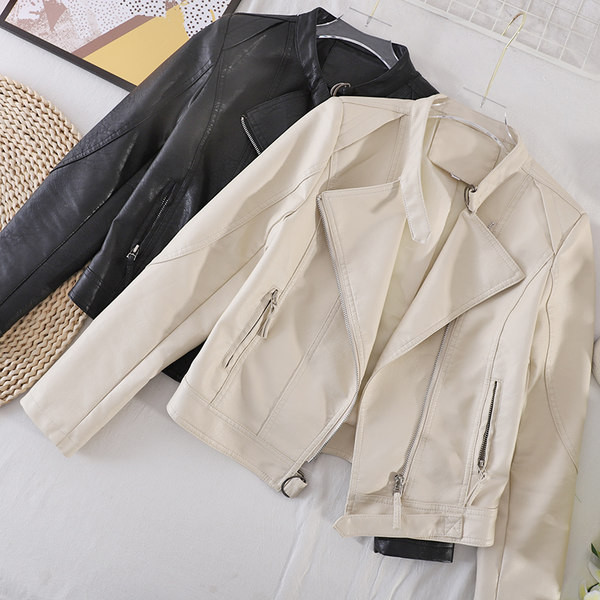 Naiste sügisene madala kraega nahktagi