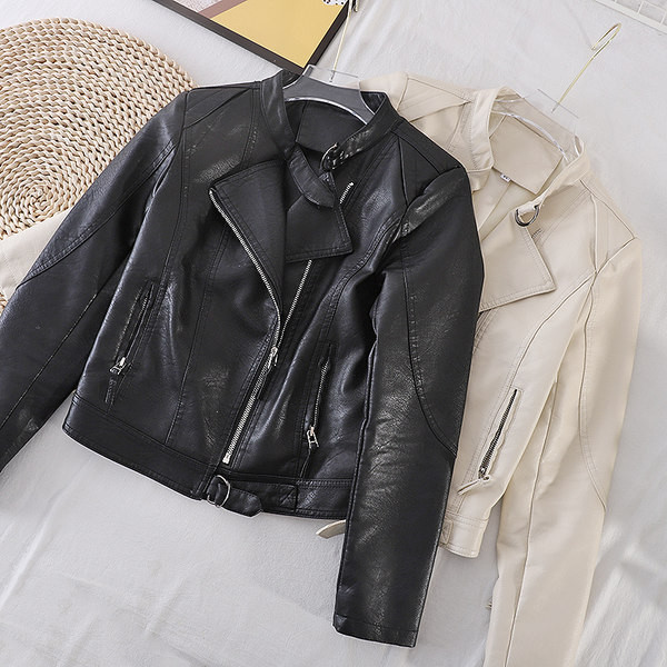 Naiste sügisene madala kraega nahktagi