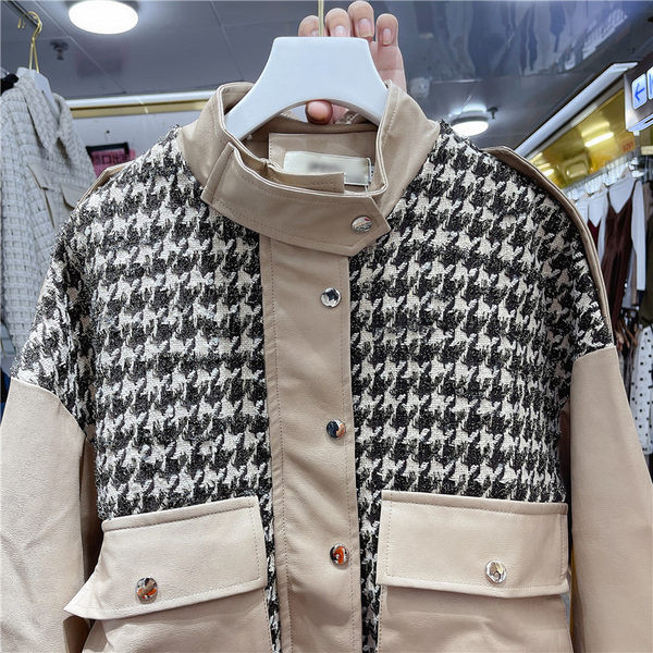 Uue mudeli kõrge krae ja taskutega naiste jope