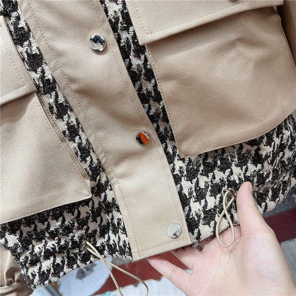 Uue mudeli kõrge krae ja taskutega naiste jope