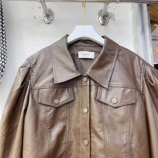 Uus mudel ökonahast lühike naiste jakk pikkade varrukatega