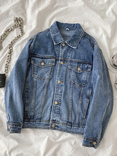 Γυναικείο τζιν μπουφάν ρετρό στυλ