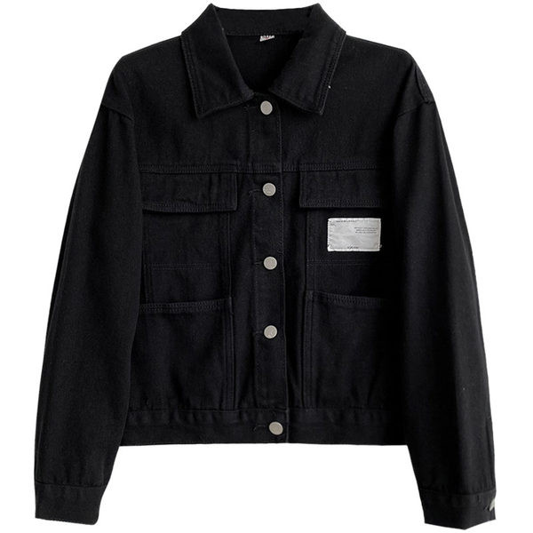 Női farmerdzseki zsebekkel