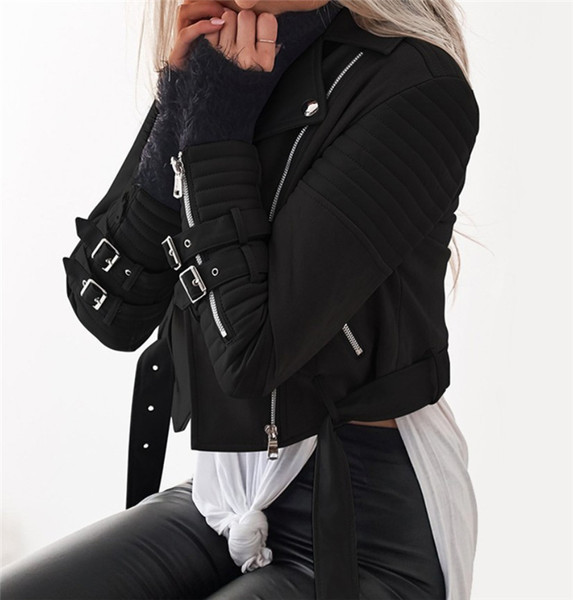 Modern női kabát aszimmetrikus cipzárral