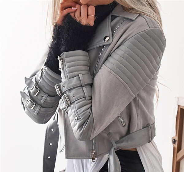 Modern női kabát aszimmetrikus cipzárral