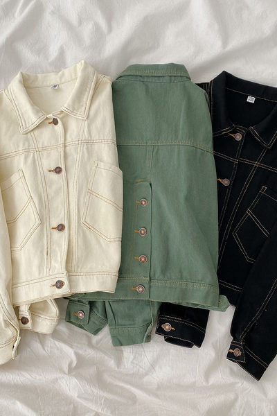 Νέο μοντέλο φαρδύ μπουφάν με τσέπες