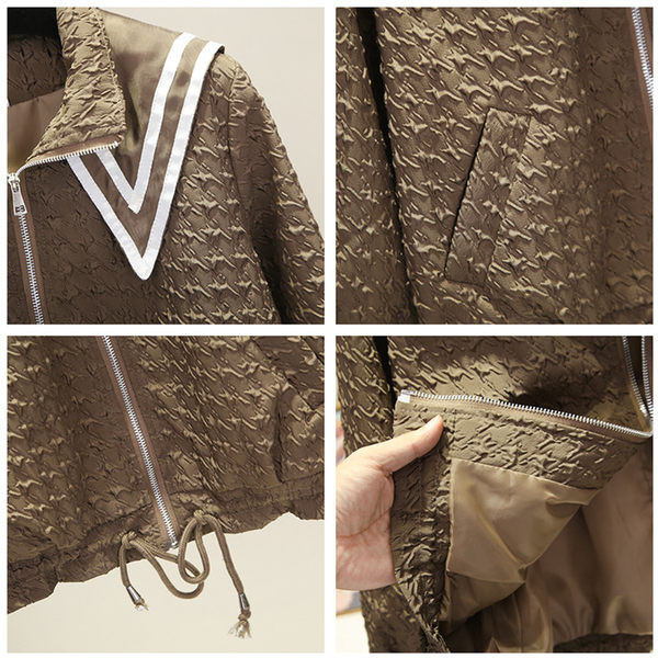 Új modell őszi kabát fűzős és zsebes