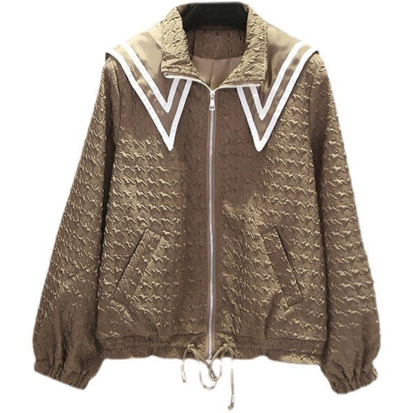 Új modell őszi kabát fűzős és zsebes