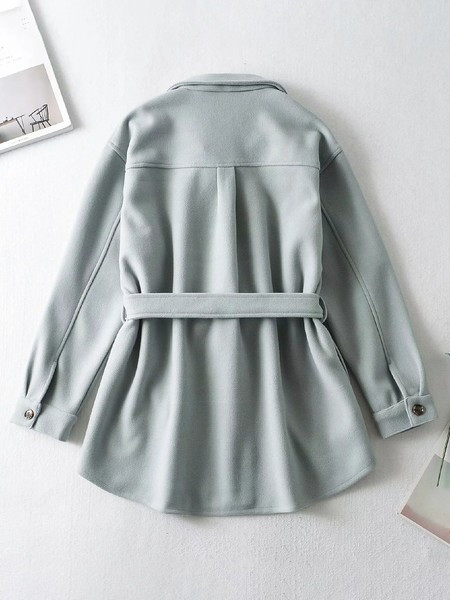 Tavaszi-őszi ing típusú kabát övvel