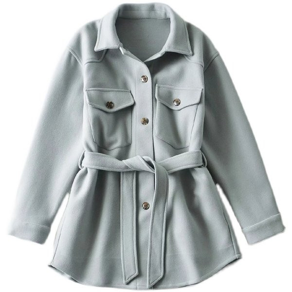 Tavaszi-őszi ing típusú kabát övvel