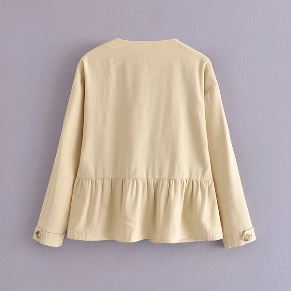 Napi tavaszi-őszi kabát zsebekkel