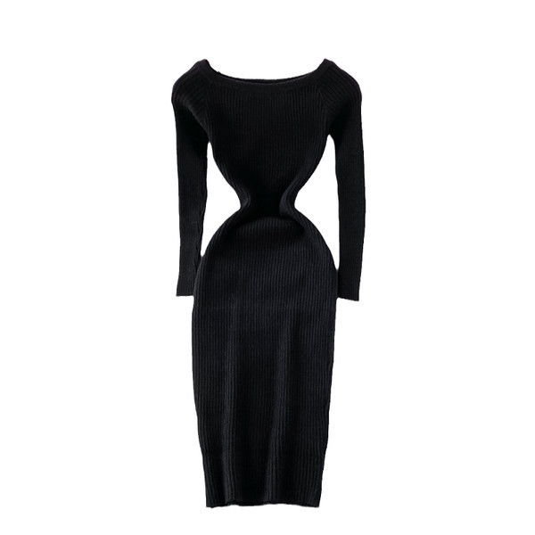 Közepes hosszúságú, rózsaszín női ruha